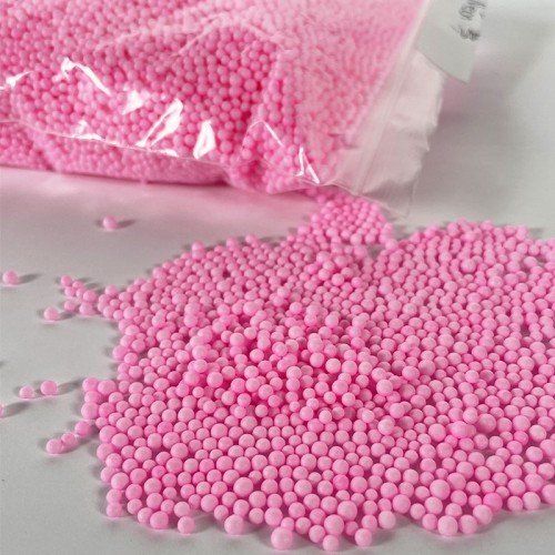 Neon Pink Polystyrene Beads 10g