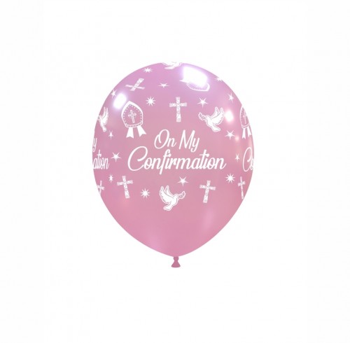 Crozier 5" 'On My Confirmation' Pink 100ct