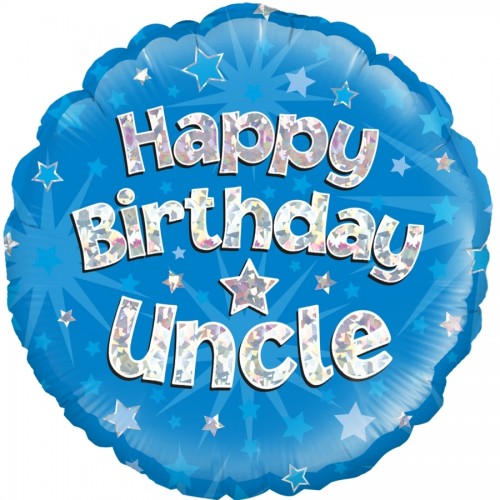Happy Birthday Uncle - 18inch Foil Balloon