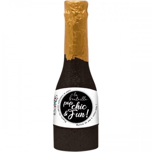 Black POP Champagne XS Bottle 16cm 1pc
