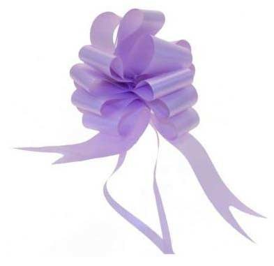 Lavender Pull Bow 50mm - Pack of 20