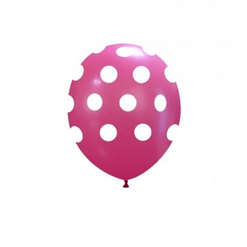  Superior 5" Pink Polka Dots Latex 100ct 