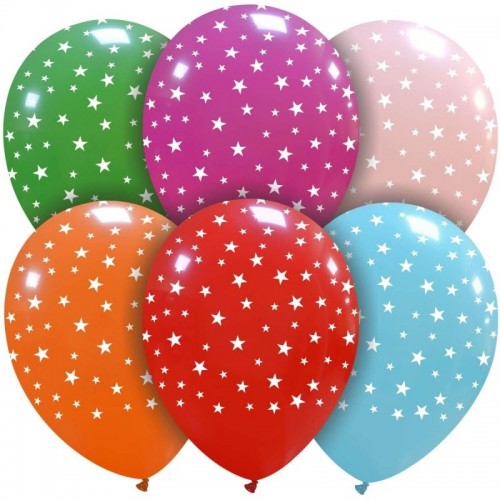 Stars Superior 12" Latex Balloons 25Ct
