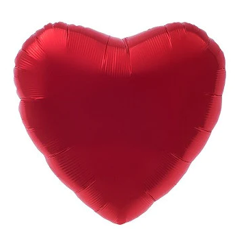 Heart 18" Red Foil Balloon (unpackaged)