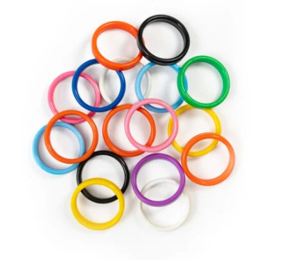 Assorted Colours Plastic Bangle Weights (50ct)