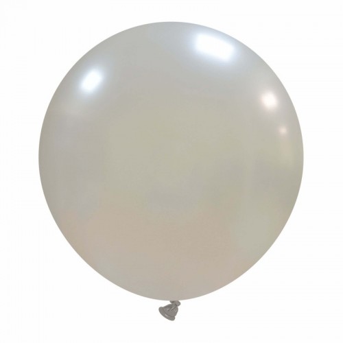 Silver Metallic Cattex 19" Latex Balloons 25ct
