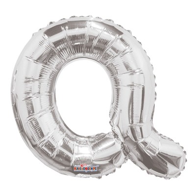 Silver Letter Balloon - Q - (14inch)