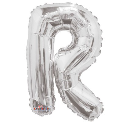Silver Letter Balloon - R - (14inch)