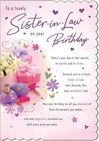 Happy Birthday - Sister-in-Law - Pack Of 12