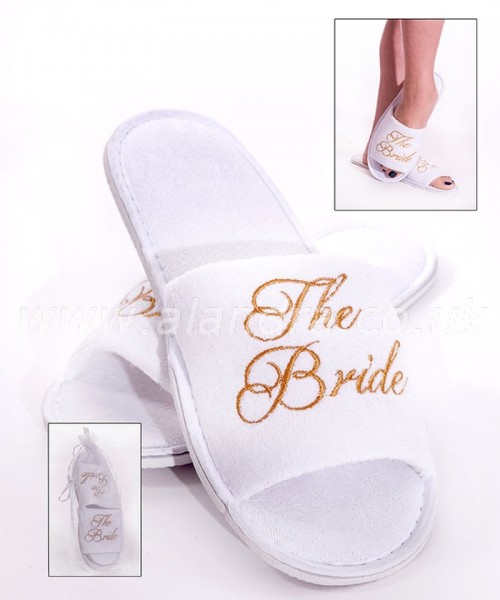 Spa Slippers for the Bride (1 Pair)