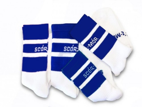 GAA Scór-Mór Midi Socks - Size Large 7-11 Blue