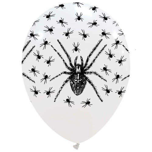 Spiders Halloween Superior 12" Latex Balloon 25Ct