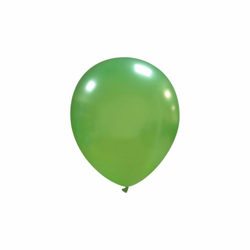 Light Green Metallic Cattex 5" Latex Balloons 100ct
