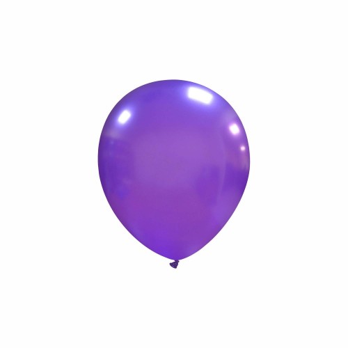 Purple Metallic Cattex 5" Latex Balloons 100ct