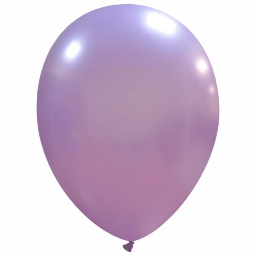 Superior 9" Metallic Lavender Latex Balloons 100ct