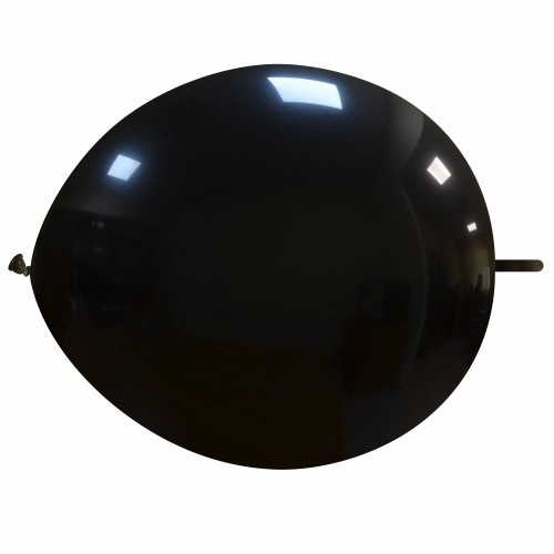 Superior 12" Black Linking Balloon 50Ct