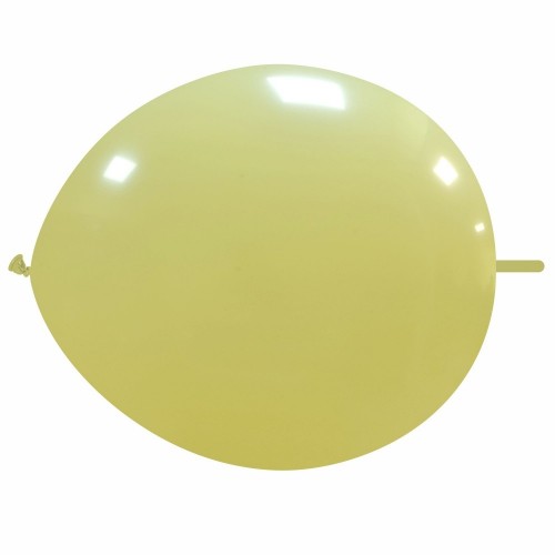 Superior 12" Cream Matte Linking Latex Balloon 50Ct