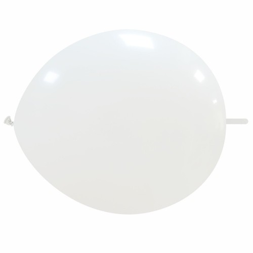 Superior 12" White Linking Balloon 50Ct