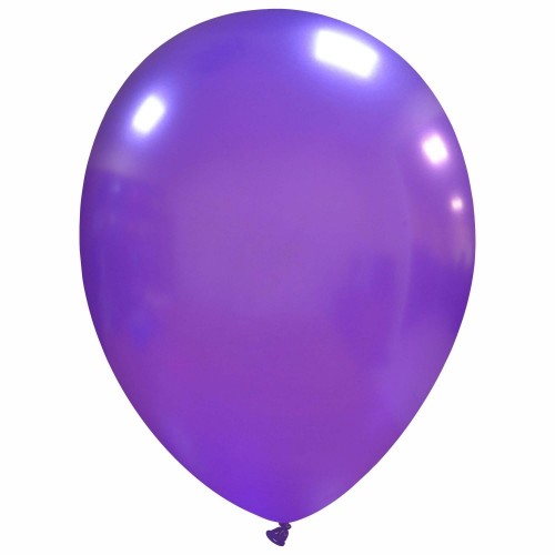 Purple Metallic Cattex 11" Latex Balloons 100ct
