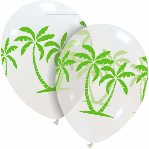 Green Palm Trees Superior 12" Latex Balloon