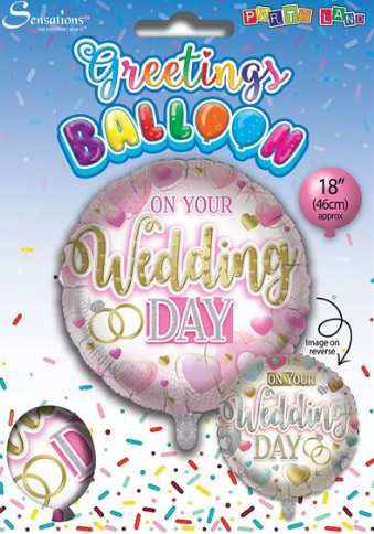 On Your Wedding Day 18" Foil Balloon
