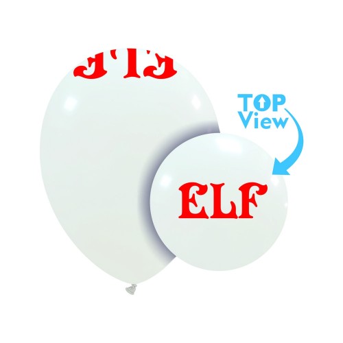 ELF 10" Top Print Latex Balloons 50Ct LIMITED EDITION    