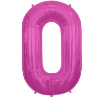 Hot Pink Letter O Shape 34" Foil Balloon