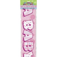A Baby Girl Prismatic Banner - 12Ft.