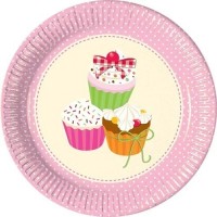 Delicious Cupcake Paper Plates 9" 10ct
