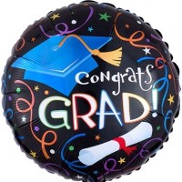 Congrats GRAD 18" Foil Balloon (unpackaged)