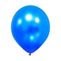 Superior 11" Metallic Pro Vivid Blue Latex Balloons 100ct