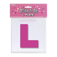 Bride To Be L Plate 1ct