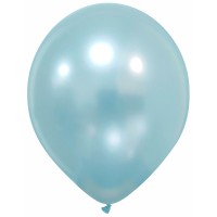 Superior 12" Metallic Pro Soft Blue Latex Balloons 100ct