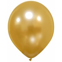 Superior 12" Metallic Pro Rich Gold Latex Balloons 100ct