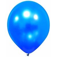 Superior 12" Metallic Pro Vivid Blue Latex Balloons 100ct