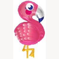 28" Pink Flamingo Foil Balloon