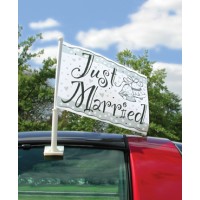 Wedding Car Flag - Just Married