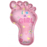 Baby Girl Footprint Shape (36inch)