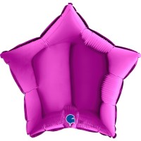 Star 18" Purple Foil Balloon GRABO Flat