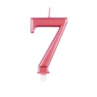 Numeral 7 Rose Gold Metallic Candle (Box of 6)