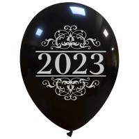 Superior 12" 2023 New Year Latex 25ct (Two Sided Print)