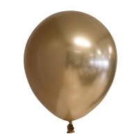 12" Mirror Balloons Gold 10Ct