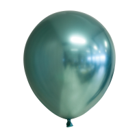 12" Mirror Balloons Green 10Ct