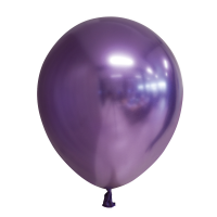 12" Mirror Balloons Purple 10Ct