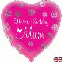 Happy Birthday Mum - 18" foil balloon