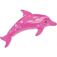 Dolphin - Pink - Street Treat Shape - helium foil balloon
