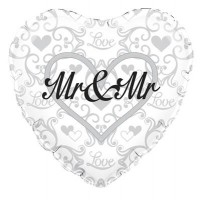 Mr and Mr Wedding - 18" foil balloon