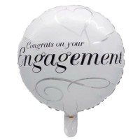 Congrats on your Engagement 18" Foil Balloon Unpackaged