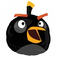 Angry Birds Black Bird Shape 19" x 24"
