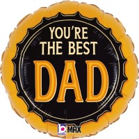 Best Dad Beer 18" Foil Balloon